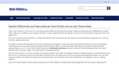 Desktop Screenshot of haie-online.de